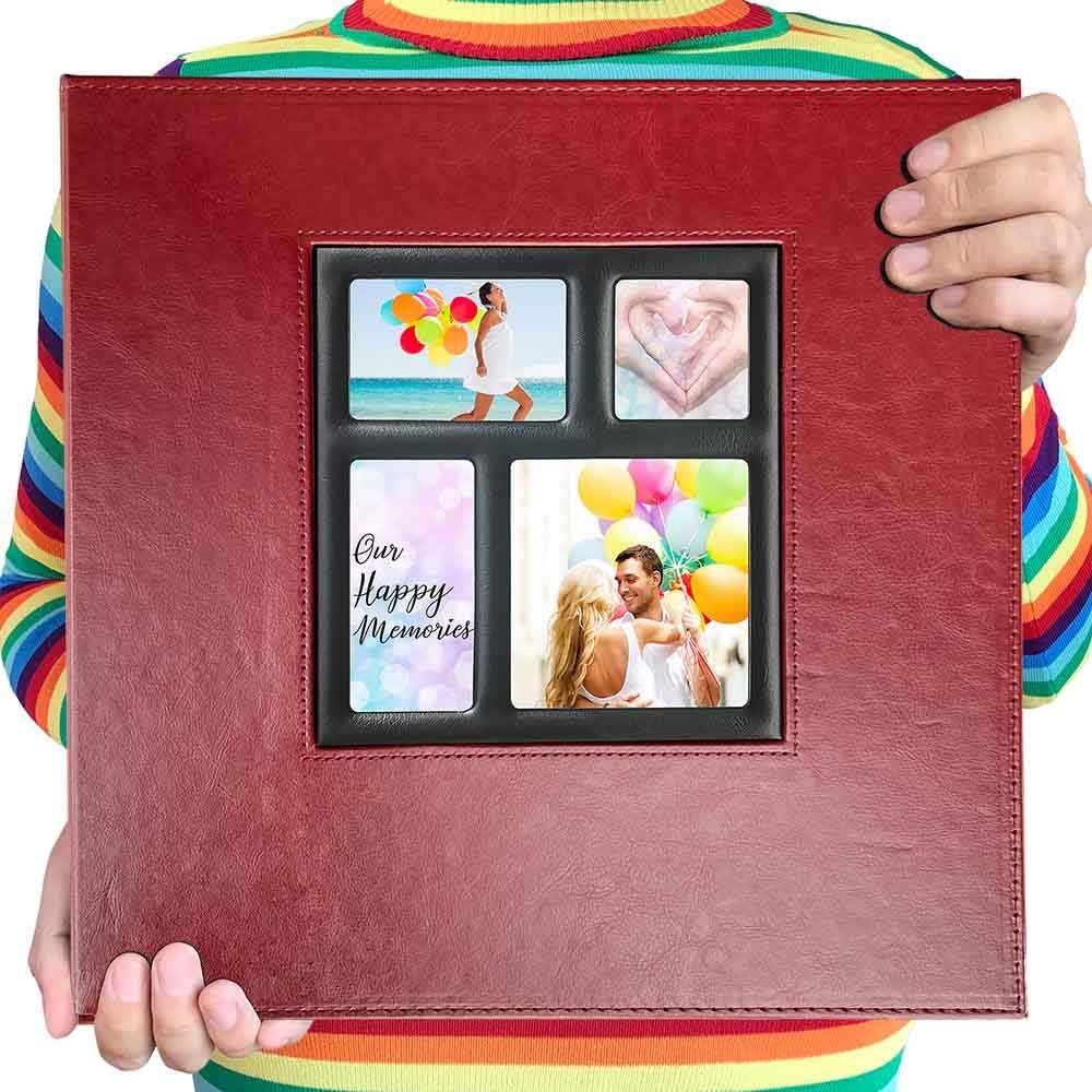 Photo Album 4x6 1000 Photos, Page Expandable, Premium Leather Cover