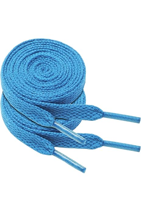 Cordones Azules Para Calzado Pares De Cordones Planos Azul