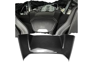 Yipmotiv Car Genuine Carbon Fiber Upper Speaker Cover for Corvette C8 2020 2021 2022 2023 2024 Z06 Z51 Coupe ONLY, Interior Phone Charger Waterfall Upper Trim (Speaker Cover-Coupe ONLY)