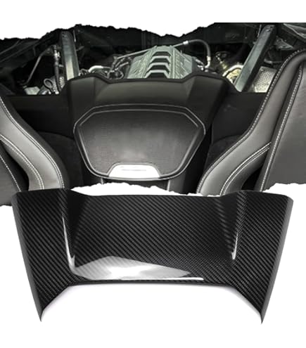 Real Carbon Fiber Speaker Overlays For C8 Corvette 2020-2025 - 2-Piece Kit, Peel & Stick