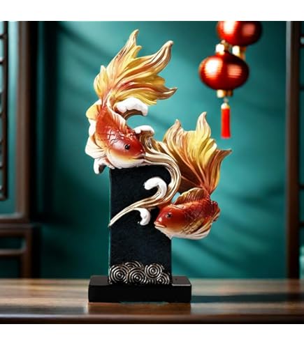 Amazon.com: Sansukjai Japanese Koi Carp Fish Miniature Figurines
