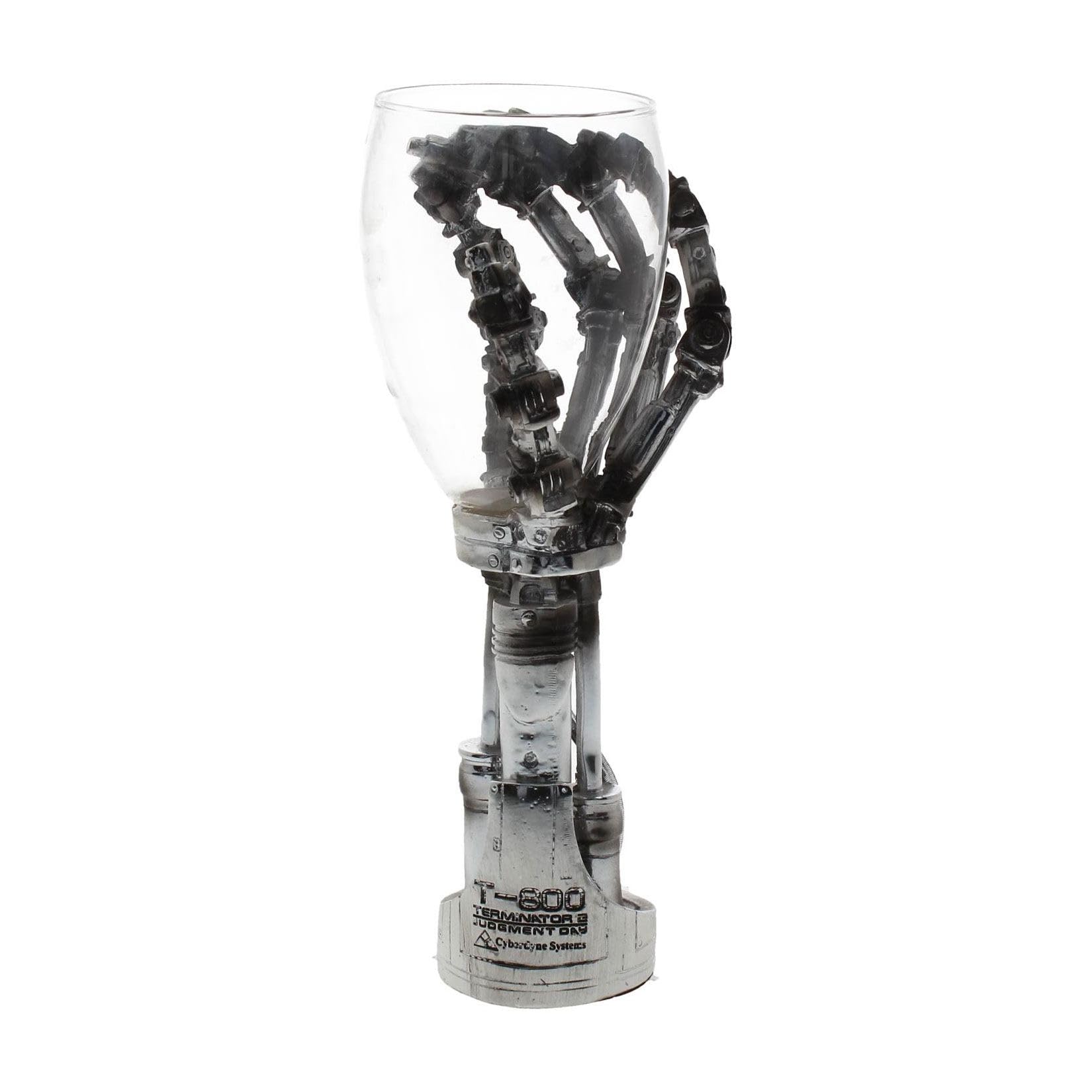 Nemesis Now B1457D5 Terminator Hand Goblet 19cm Silver, Resin w/Stainless Steel Insert