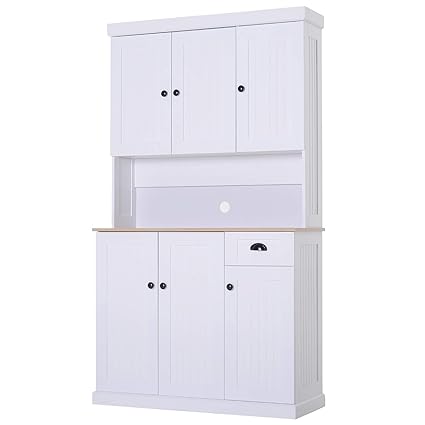 Homcom Unit Cabinet Drawer Storage Pantry Home Display Shelf