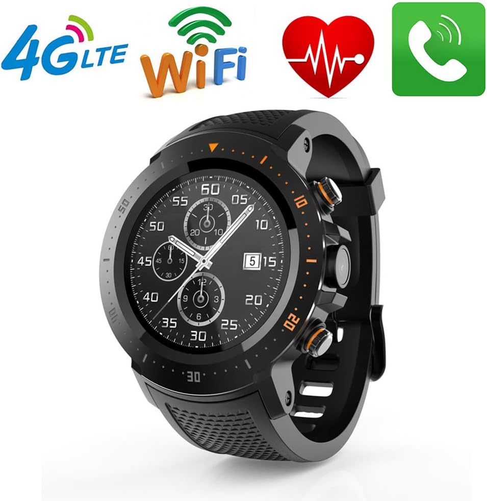 YTBLF Android Smart Watch GPS WiFi Microphone MT6739 1 + 16GB 1.3HZ 1.39 Inch 530Mah Heart Rate Monitor Smartwatch Men
