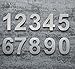 QT Modern House Number - SMALL 4 Inch - Brushed Stainless Steel (Number 2 Two), Floating Appearance, Easy to install and made of solid 304