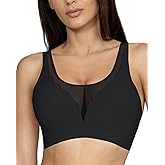 MOVINUN Womens Wireless Bra No Underwire Seamless Push Up Bra Comfort Full Coverage Padded Soft Vneck Everyday Bralette