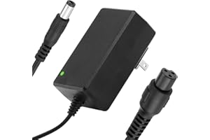 AMPOWSURE 42V UL Charger for 36V Electric Bike Scooter Lithium Battery Smart Universal with 2 Plugs 5.5mm 1 Prong and 8mm 3 Prong