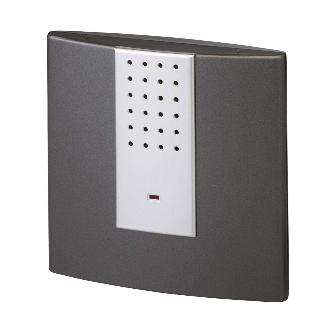 HX Heidemann 70872 Remote Bell Receiver Square Charcoal Silver 433 MHz