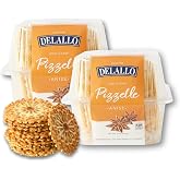 DeLallo Anise Pizzelle Cookies, (2-Pack) Anise Cookies with Light Waffle Texture, Sweet Licorice Flavor, Authentic Italian Baked Cookies, Non-GMO, Kosher