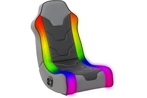 X Rocker Cosmos RGB Floor Rocker - LED Gaming Chair for Comfortable & Immersive Gaming - Chair with Gaming System Compatibility & Easy Setup - Integrated Speakers & RGB Lighting