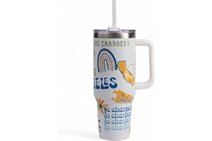 The Memory Company Officially Licensed NFL Game Day Tumbler - 40oz Stainless Steel Double-Wall Insulated Team Color Bling Cup with Team Logo, NFL Licensed Sports Travel Mug with Lid & Straw