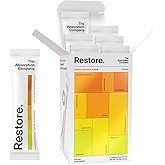 The Absorption Company Electrolyte Powder Packets - Workout Recovery & Hydration Drink Mix with Liposomal Glutathione, Vitamin C & Methylated B Vitamins - Mango Lemonade (7 Sticks)