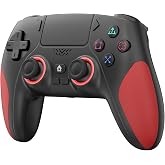 Kamylorus Wireless Controller for PS-5, Gaming Controller for PC with Hall Effect, Programmable/Remap/Turbo, Dual Vibration, 3.5Mm Audio Jack, 6-Axis Motion Control Gamepad with Speaker(Black)