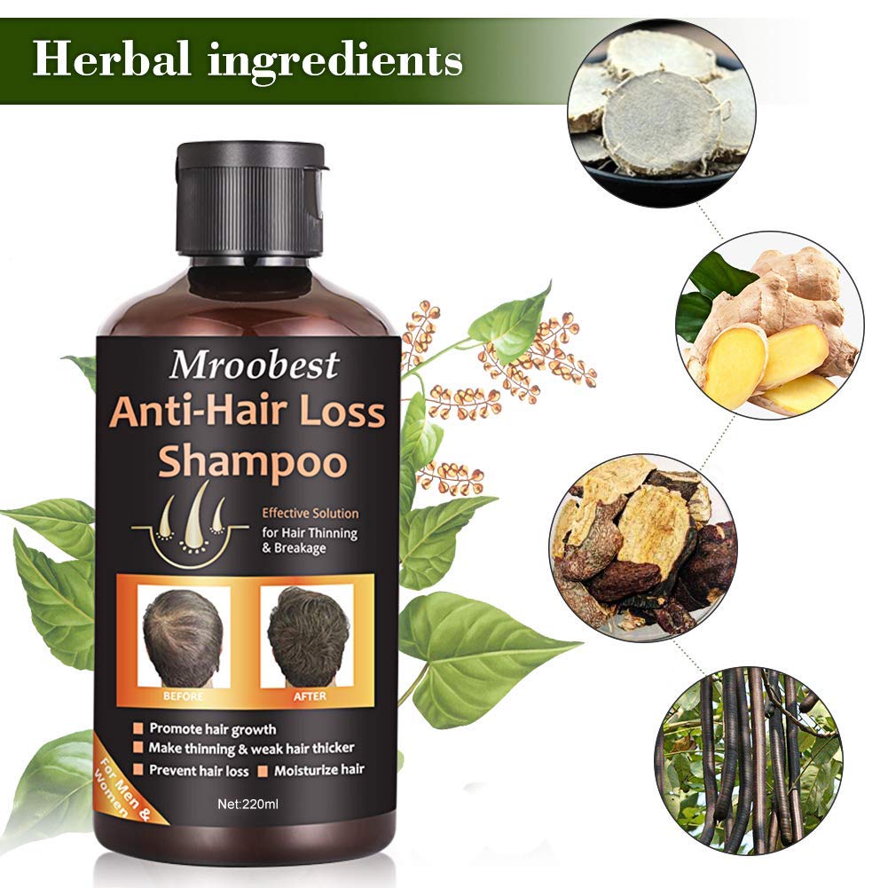 Hair Thickening Shampoo, Hair Growth Shampoo, Hair Loss Shampoo, Hair Loss Treatment, Hair Thinning Shampoo, Natural & Organic Herb Shampoo for Hair Regrowth Faster/Prevent Thinning Hair Loss: Beauty
