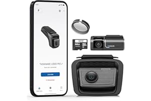 Thinkware U3000 PRO Front and Rear Dual 4K Dash Cam, HDR, Sony STARVIS 2, Radar Parking Mode, Wi‑Fi & GPS, LTE Compatible, Re