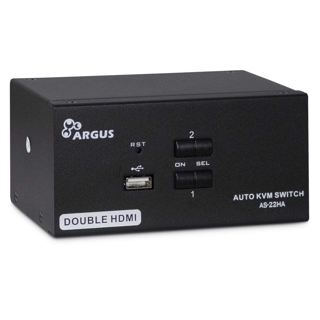 Inter-Tech KVM KVM-AS-22HA HDMI line in 4X HDMI 4X 3.5mm 3pin jack 1 Power line Out 2X USB 2X 3.5mm 3pin jack 2X HDMI