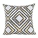 Super Soft Throw Pillow Case Cover Gold Foil Printing, FreshZone Christmas Pillow Covers 18x18 Xmas Pillow Case Decorative (Multicolor D)