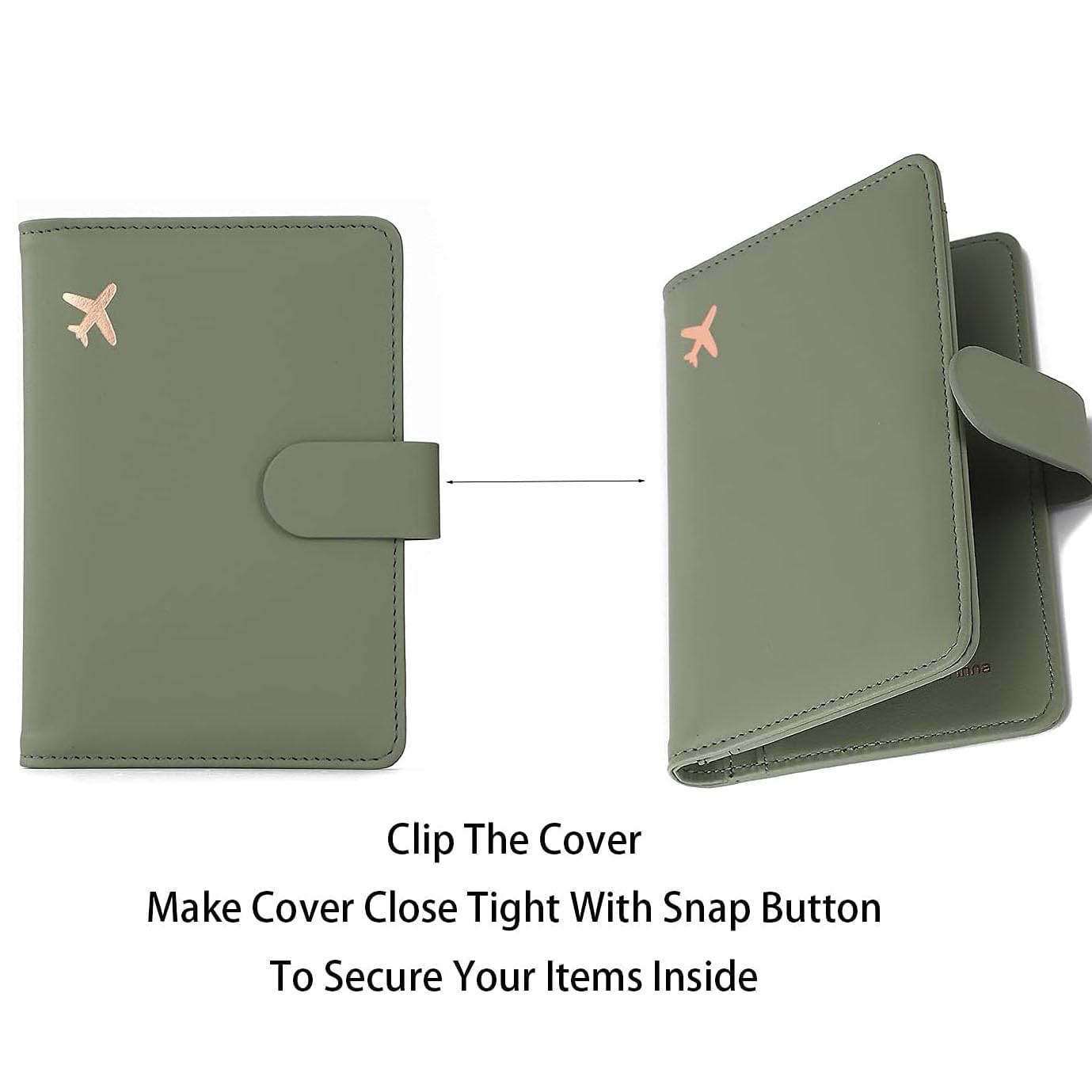 Melsbrinna Premium Leather Passport Holder Covers Case, Waterproof Rfid Blocking Travel Wallet Passport Holder with Pen Holder, Cute Passport Book for Women/Men