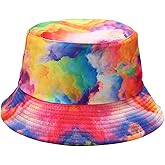 Quanhaigou Bucket Hat for Men Women,Packable Reversible Printed Sun Hats,Fisherman Outdoor Summer Travel Hiking Beach Caps