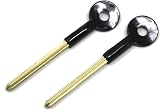 fiXte 2x Universal Extra Long Brass Bolt Key Security Rack Door Star Lock 110mm view 2