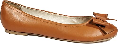 tan ballerina flats uk