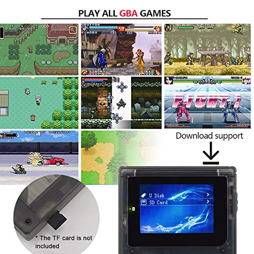 Goolsky Retro Game Console 32 Bit Portable Mini Handheld Game Players Classic Games Best Gift for Kids Built-in 169 Games for GBA - Thumbnail 3