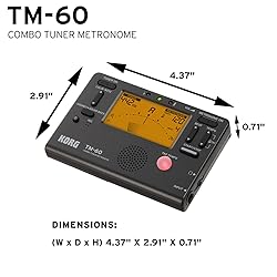 Korg TM60BK Tuner Metronome, Black