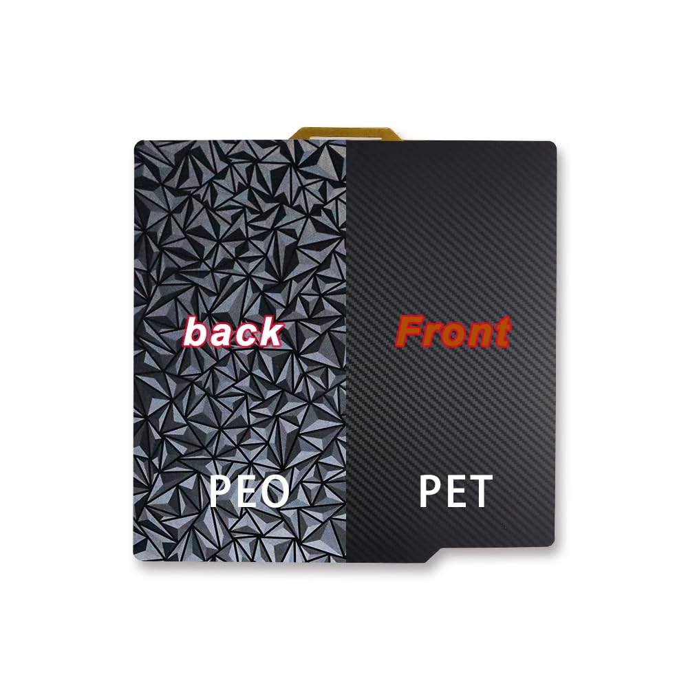 Photo 1 of ???? for Bambu Lab X1 P1S Build Plate PEO PET Sheet 257x257mm Bed Texture Double Sided Spring Steel for Lab P1 3D Printer