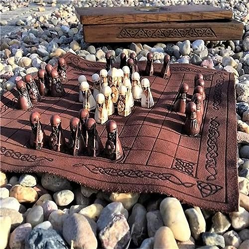 Hnefatafl Board Game, Wooden Viking Chess Set, International Chess Set