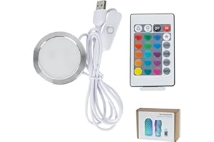 BambooSegD Remote Control RGB LED Lamp Kit 001 for Bambu Lab Multicolor RGB Includes Button Battery Makerworld 3D Printed DIY