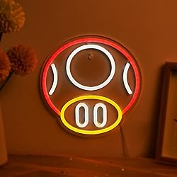 Chi-buy LED Neon Mushroom Cute Neon Sign, USB