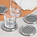 InterDesign Forma Coaster, Brushed Stainless Steel, Set of 4