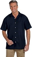 Harriton M560W Ladies Barbados Textured Camp Shirt - Parrot Red