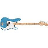 Squier Squier Sonic Precision Bass, California Blue, Maple Fingerboard | Beginner electric bass guitar, 4-string, affordable Fender quality, bright California Blue finish, maple fingerboard