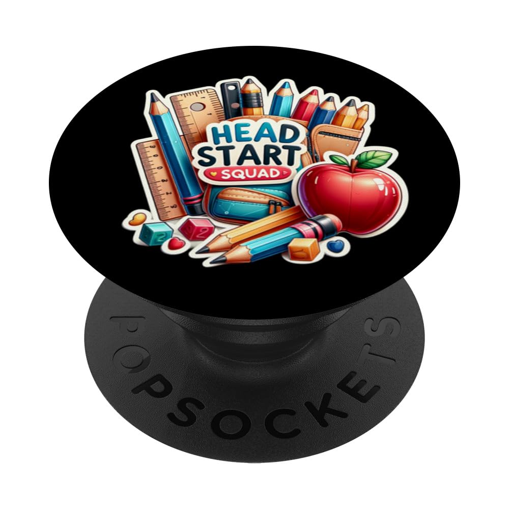 Head Start Squad Homeschool Teacher School Staff PopSockets Swappable PopGrip