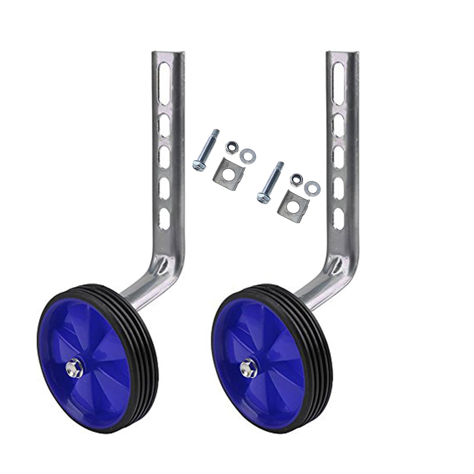 Laxzo® Bicycle Training Wheels for Kids - Universal Easy Fit Bike Stabilizers for 12, 14, 16, 18, 20 inch Kids' Single Speed Bike