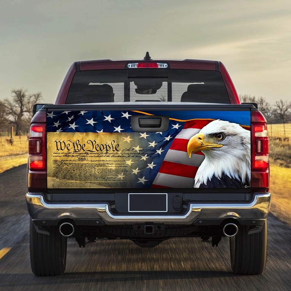 FLAGWIX Truck DecalsPatriotic Eagle Truck Tailgate Decal