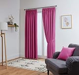John Aird Blackout Curtains Pencil Pleat 2 Panels Fuchsia 66x72 in view 2
