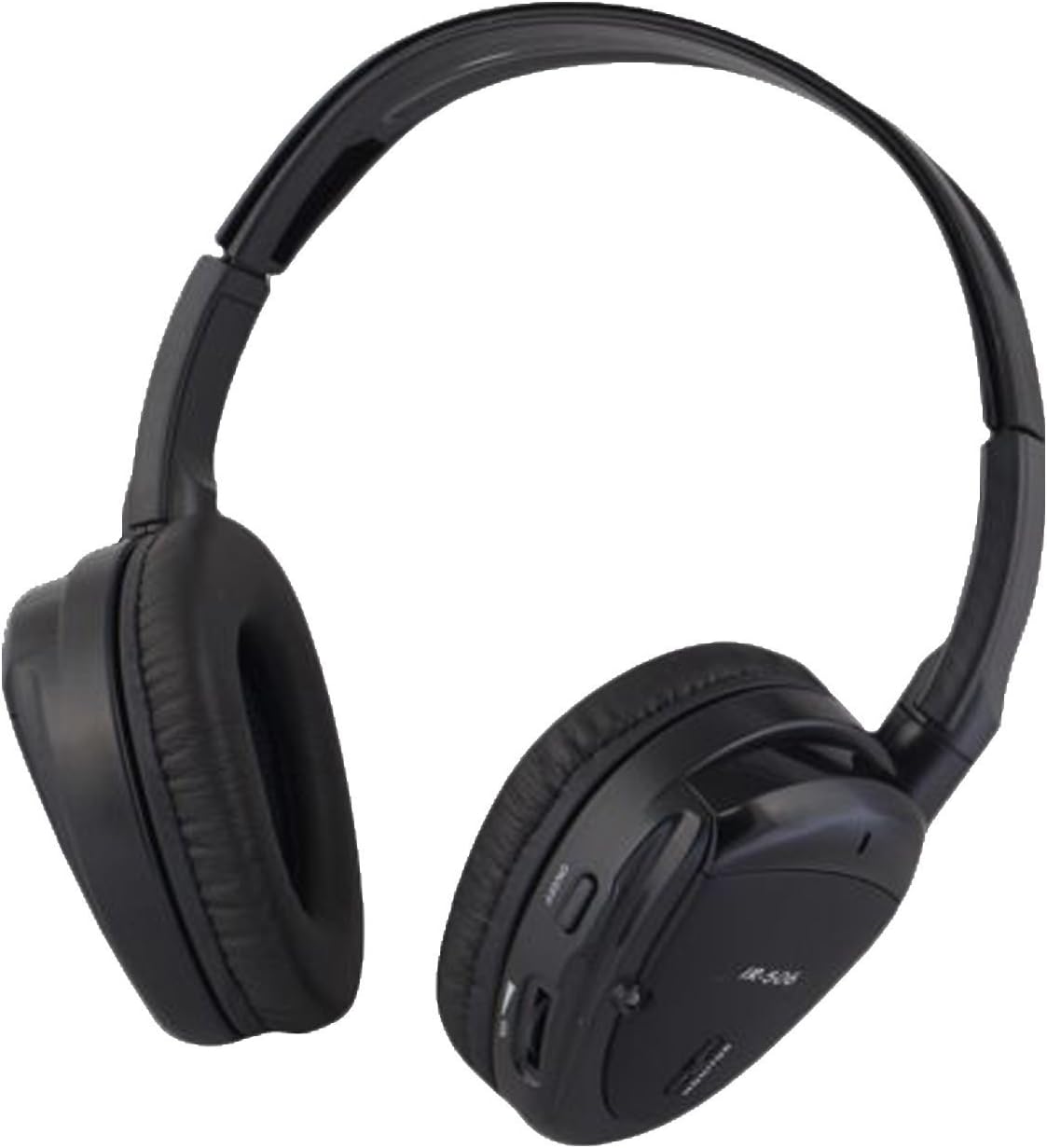 Wireless Single Channel IR Headphone with Zippered Hard Storage Case Vission AM-IR506