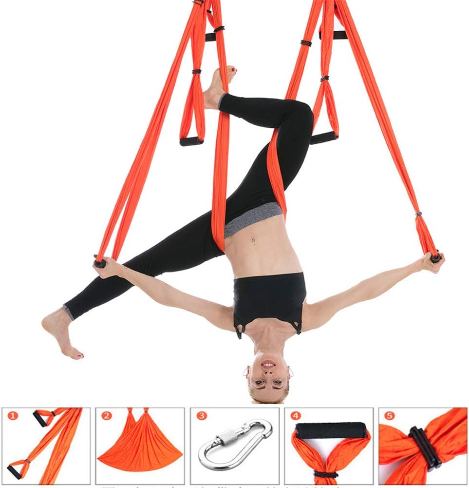 XIONGGG Aerial Yoga Swing Set, Premium Aerial Silk Yoga