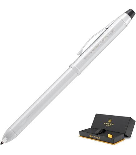 CROSS Composite Pen – Metallic Blue, 2 Ballpoint Colors + 0.5mm Pencil In One
