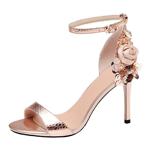 Sandalias De Mujer Tacones De Boda 95 Cm Vestido De Noche