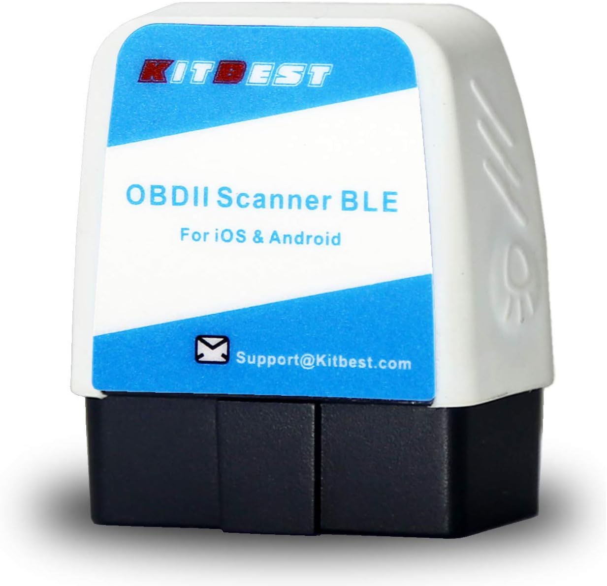 OBD2 Scanner, Bluetooth OBD Scan Tool for iOS (for iPhone iPad) & Android Devices, Bluetooth 4.0 OBDII Car Diagnostic Check Engine Light Code Reader. Compatible with Torque Pro Lite, OBD Fusion App