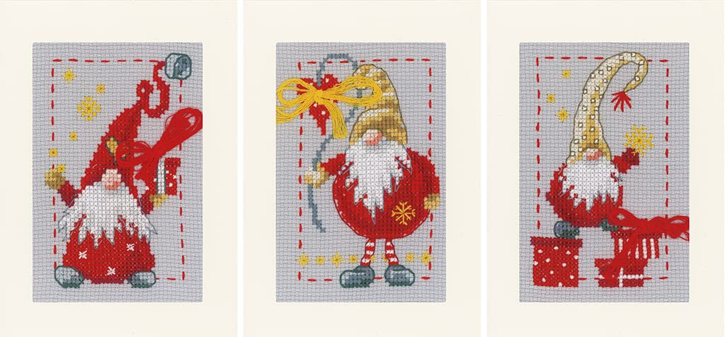 Vervaco Greeting Card Cross Stitch Kit, Multicoloured, 10,5x15cm