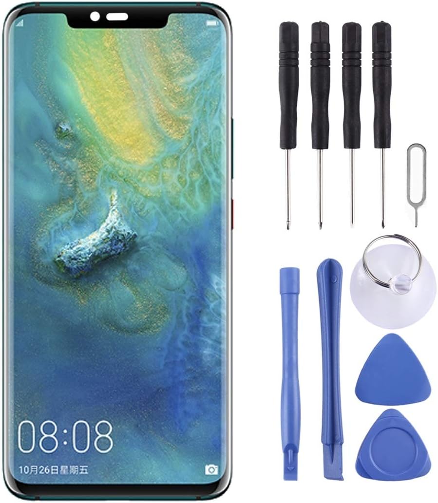 TTDY Professional Replacement LCD Screen and Digitizer Full Assembly with Frame for Huawei Mate 20 Pro (Black) Parts (Color : Black)