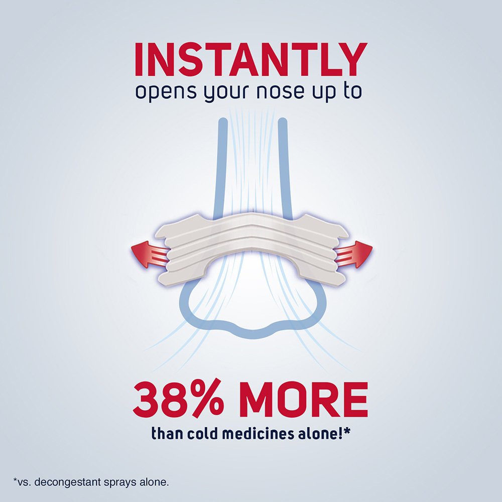 Breathe Right Nasal Strips 60pcs Large Clear For Congestion Stuffy Nose