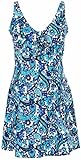 Bawdy Women's Lovely Plus Size One Piece Swimsuit Dress