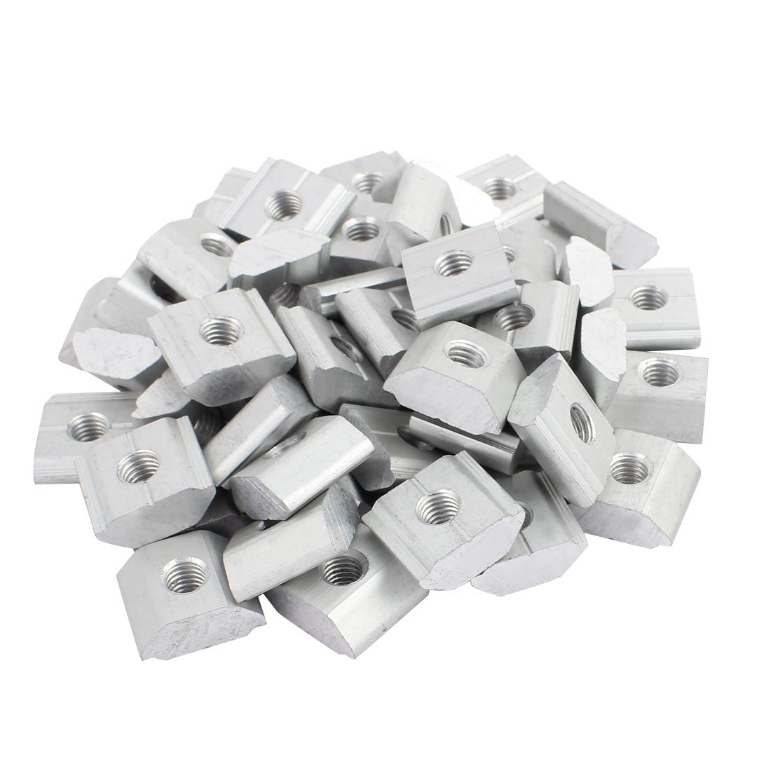 sourcingmap 50Pcs Aluminum Solar Panel Mounting Brackets-Mid Clamp for Framed Panels