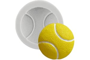 MINFEIDMS Sports Ball Fondant Mold Tennis Silicone Molds For Cake Decorating Cupcake Topper Candy Chocolate Gum Paste Polymer Clay Set Of 1
