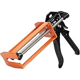 Epoxy Gun Dual Cartridge 200 ml / 215 ml (1:1 &amp; 2:1), Manual 2 Part Epoxy Gun for Panel Bonding Adhesive, Fillers, Structural Epoxy, Plastic &amp; Fiberglass Repair